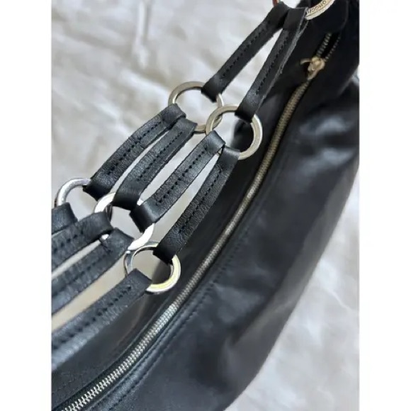 Longchamp Black Leather Shoulder Bag - Picture 6 of 11